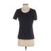 Ann Taylor LOFT Short Sleeve T-Shirt: Blue Tops - Women's Size Small