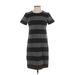 Ann Taylor LOFT Casual Dress - Shift: Gray Print Dresses - Women's Size X-Small