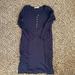 Free People Dresses | Free People Beach Henley Shirt Dress Jersey Size Medium | Color: Black/Gray | Size: M