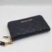 Michael Kors Bags | Michael Kors Continental Susannah Embossed Leather Wristlet Wallet | Color: Black/Gold | Size: See Description