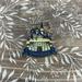 Disney Accessories | Disneyland Castle Tinker Bell Jewels Disney Parks Pin | Color: Blue/Yellow | Size: Os