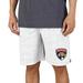 Men's Concepts Sport White/Charcoal Florida Panthers Throttle Knit Jam Shorts