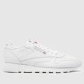 Reebok classic leather trainers in white & grey