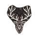 Reindeer Stag Stamp Fair Trade 5.1 x 5.8 cm Carved Indian Wooden Printing Block Stamp