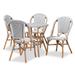 Genica Plastic Weaving/ Rattan Indoor/ Outdoor Dining/Bistro Set(5PC)