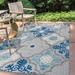 JONATHAN Y Circus Ornate Ogee Trellis High-Low Indoor/Outdoor Area Rug