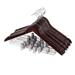 Wood Suit Hangers with Clips (12-Pack)