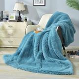 Shaggy Long FauxFur Throw Blanket