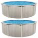 Aquarian Phoenix 24' x 52" Round Steel Frame Above Ground Swimming Pool (2 Pack)