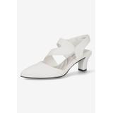 Wide Width Women's Venue Pumps by Easy Street in White (Size 9 W)