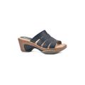 Women's White Mountain Valora Mule Sandal by White Mountain in Navy Woven (Size 11 M)