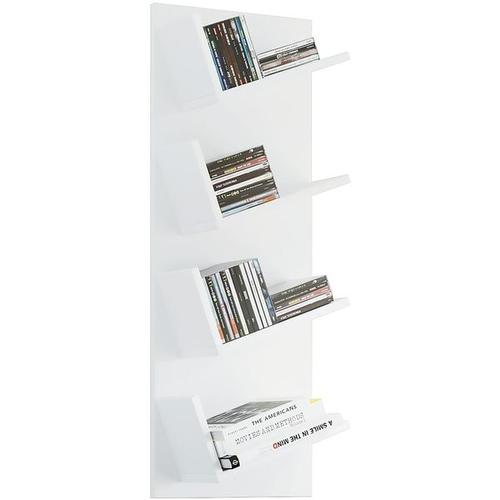 Bücher-/CD-Regal »Lansi« weiß, VCM MORGENTHALER GMBH, 33x90x16 cm