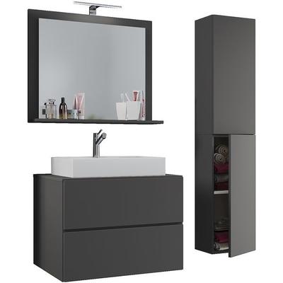 VCM Morgenthaler 4-tlg. Badmöbel-Set »Lendas L« 80 cm grau