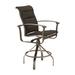 Tropitone Ovation Padded Sling Outdoor Barstool in Brown | 48.5 H x 25 W x 29.5 D in | Wayfair 880627PS_28_MOA_Mia II_Mia II