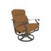 Tropitone Montreux Patio Chair w/ Cushion in Gray/Black/Brown | 41 H x 31.5 W x 35 D in | Wayfair 720211SSA_GPH_Sepia Weave