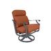 Tropitone Montreux Patio Chair w/ Cushion in Gray/Black/Brown | 41 H x 31.5 W x 35 D in | Wayfair 720211SSA_GPH_Cayenne