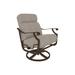 Tropitone Montreux Patio Chair w/ Cushion in Gray/Black/Brown | 41 H x 31.5 W x 35 D in | Wayfair 720211SSA_GRE_Sparkling Water