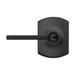 Schlage Upland Lever w/ Greenwich Trim Keyed Entry Lock in Black | 6.8 H x 5.7 W in | Wayfair F51ALAT622GRW