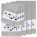 Linum Home Textiles Khloe 100% Turkish Cotton Embellished 8 Piece Towel Set Turkish Cotton in Gray | 27 W in | Wayfair EMH95-4BT4HT-KHLOE