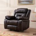 Red Barrel Studio® Recliner Comfortable Seating w/ Rocking Glider for Living Room Rocker Single Sofa Faux /Water Resistant | Wayfair