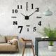 Qiyao - Horloge Murale diy, Horloges Murales 3D diy Design Moderne Horloges Murales Acryliques