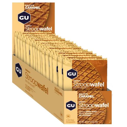 Gu Unisex Energy Stroopwafel Salty’s Caramel Karton (16 x 32g)