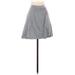 DKNY Jeans Casual A-Line Skirt Mini - High Rise: Gray Bottoms - Women's Size Small