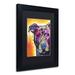 Trademark Fine Art 'Heart U Pit Bull' Framed Painting Print on Canvas Canvas, Wood | 14 H x 11 W x 0.5 D in | Wayfair ALI1483-B1114BMF