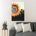 Gracie Oaks Yellow Sunflower In Close Up Photography 4 - 1 Piece Rectangle Graphic Art Print On Wrapped Canvas in Green/Yellow | Wayfair