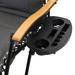 Arlmont & Co. Reclining Zero Gravity Chair w/ Cushion Metal in Gray | 45 H x 30 W x 35 D in | Wayfair 119B8AEC841645CB80D29012A20CF56B