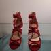 Nine West Shoes | Lady's Heels | Color: Red | Size: 7.5