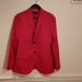 J. Crew Jackets & Coats | J Crew Ludlow Red Wool Blazer 0 | Color: Red | Size: 0