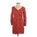 Old Navy Casual Dress - Popover: Orange Paisley Dresses - Women's Size X-Small