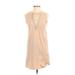 Forever 21 Casual Dress - Shift Crew Neck Sleeveless: Tan Solid Dresses - Women's Size X-Small