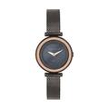 French Connection Womens Watch with Black Dial and Gunmetal Grey Mesh Strap, 32mm Diameter Case in Branded Watch Box FCE118BM - 2 Year Warranty