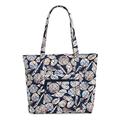 Vera Bradley Women's Vera Tote Bag, Handbag, Morning Shells-Recycled Cotton, One Size