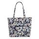 Vera Bradley Women's Vera Tote Bag, Handbag, Morning Shells-Recycled Cotton, One Size