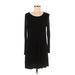 H&M Casual Dress - Shift: Black Solid Dresses - Women's Size Medium