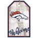 Denver Broncos 11'' x 19'' Welcome Team Tag Sign