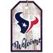 Houston Texans 11'' x 19'' Welcome Team Tag Sign