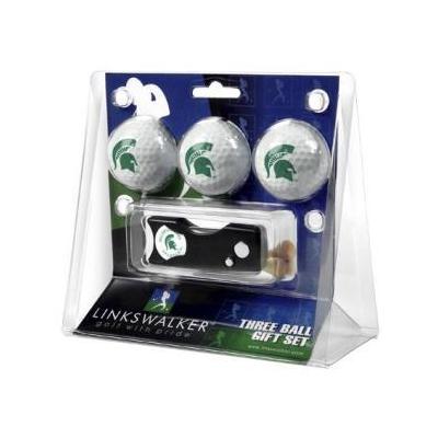 Links Walker Michigan State Spartans Spring Action Divot Tool & 3 Ball Gift Set