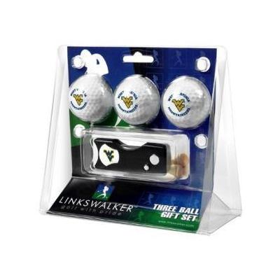 Links Walker West Virginia Mountaineers Spring Action Divot Tool & 3 Ball Gift Set