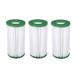 Coleman Type III A/C 1000 & 1500 GPH Replacement Filter Pool Cartridge (3 Pack) - 8 x 4 x 8 inches