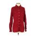 Converse One Star Long Sleeve Button Down Shirt: Red Tops - Women's Size 1