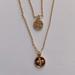 J. Crew Jewelry | J.Crew Double Strand Coinstamp Necklace | Color: Gold | Size: Os