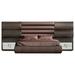 Hispania Home Klass Panel 3 Piece Bedroom Set Upholstered in Brown | King | Wayfair Klass115-KNS