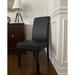 Red Barrel Studio® SEAT4U Richill Bonded Leather Parson Dining Chair Faux Leather/Upholstered in Black | 39 H x 19 W x 24 D in | Wayfair