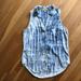 Anthropologie Tops | Cloth & Stone Anthro Dip Dyed Sleeveless Top Sz L | Color: Blue/White | Size: L