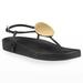 Tory Burch Shoes | Nib Tory Burch Patos Disk Leather Thong Sandal Black Us 7 7.5 8 8.5 9 9.5 Auth | Color: Black/Gold | Size: Various