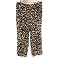 J. Crew Pants & Jumpsuits | J Crew | Leopard Print Pant Ankle Nwt | Color: Black/Brown | Size: 14